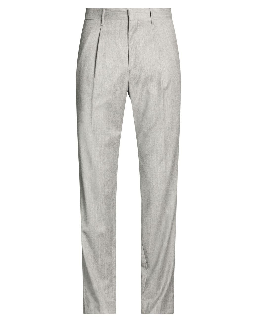 Lardini Gray Light Pants Wool, Cashmere, Elastane for men