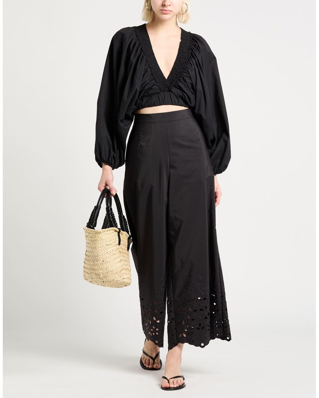 Kaos Black Top Cotton