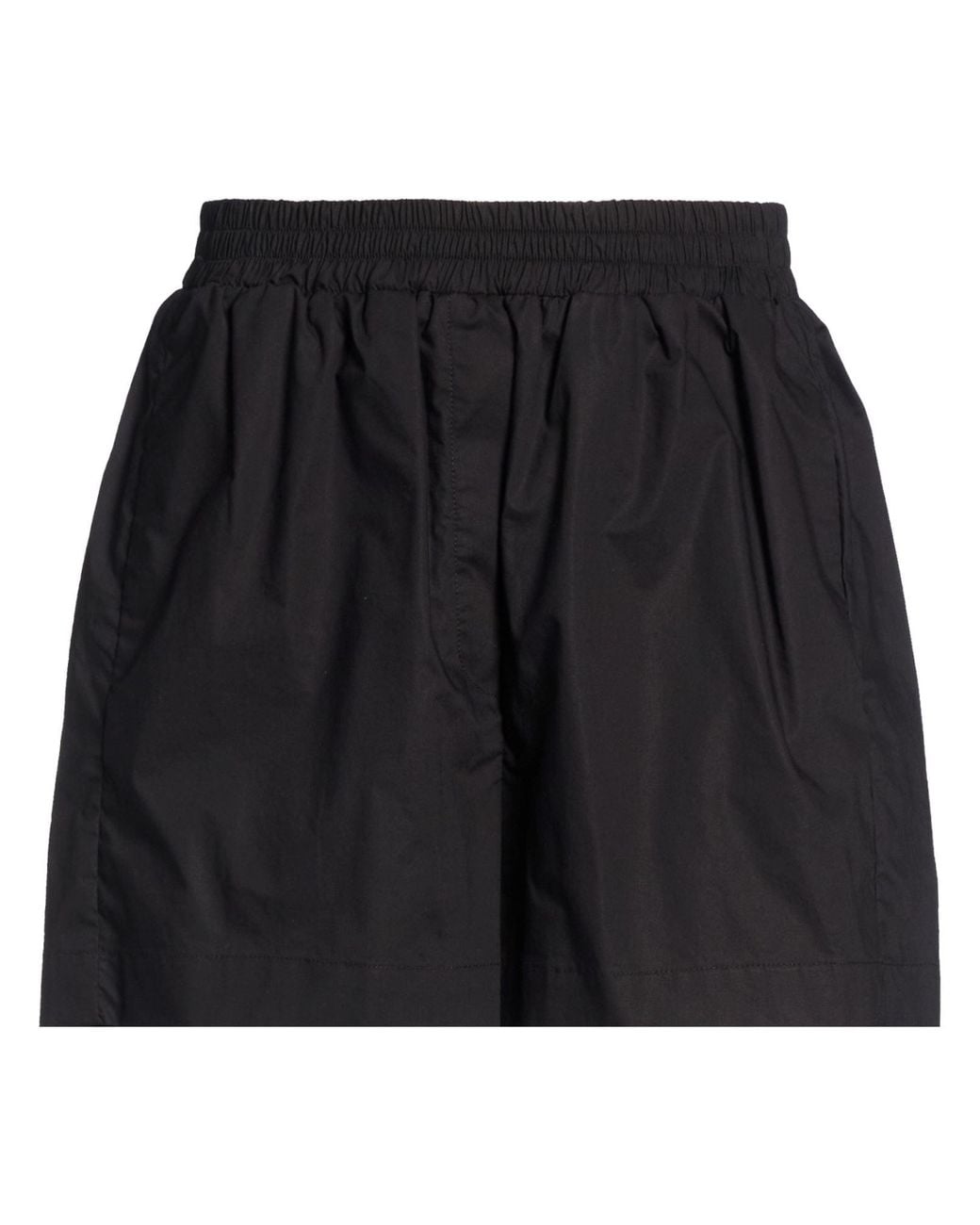 Roberto Collina Black Shorts & Bermuda Shorts Cotton