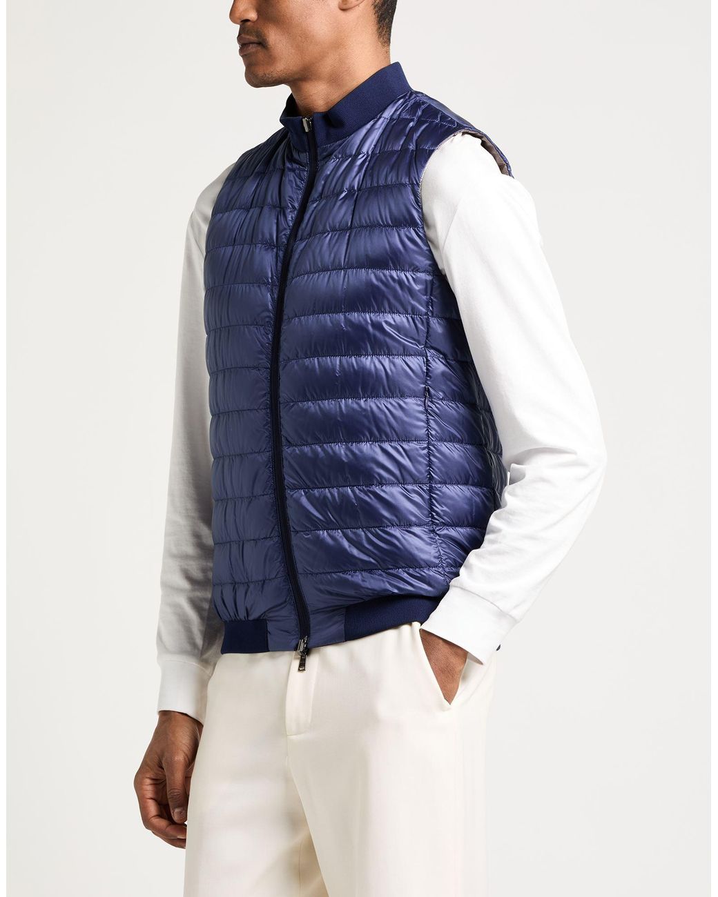Herno Gray Vest Polyamide, Elastane for men