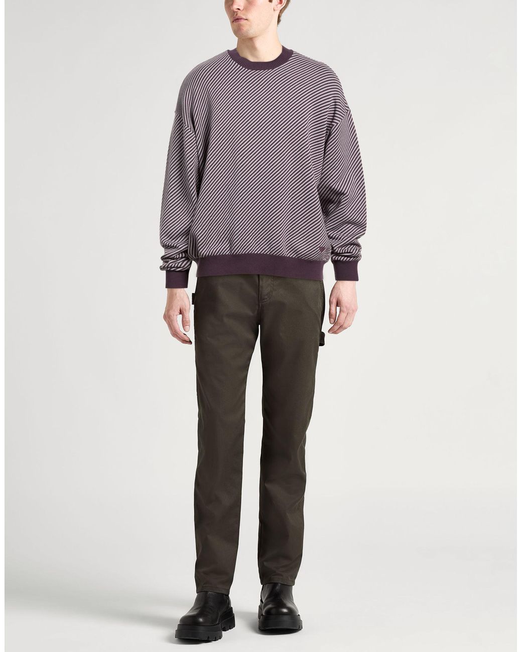 Emporio Armani Gray Sweaters for men