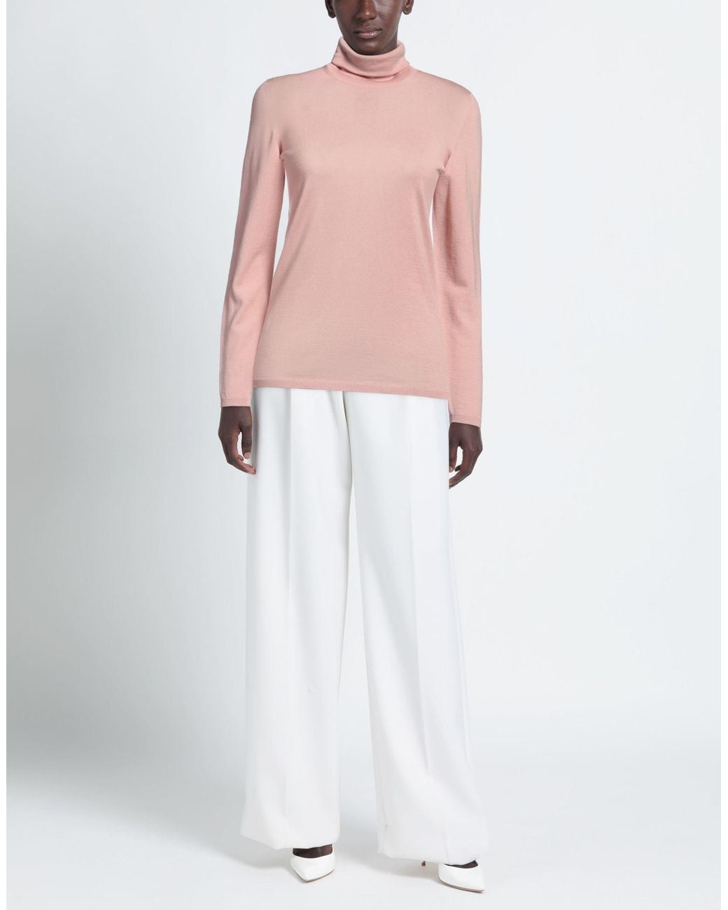 Max Mara Pink Turtleneck