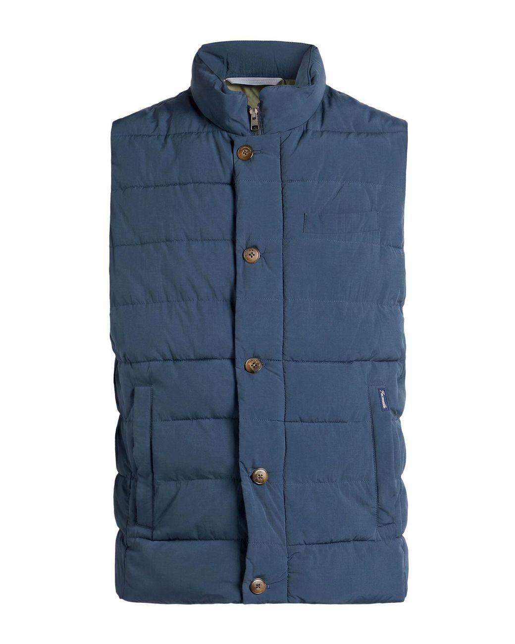 Façonnable Blue Vest Polyamide for men
