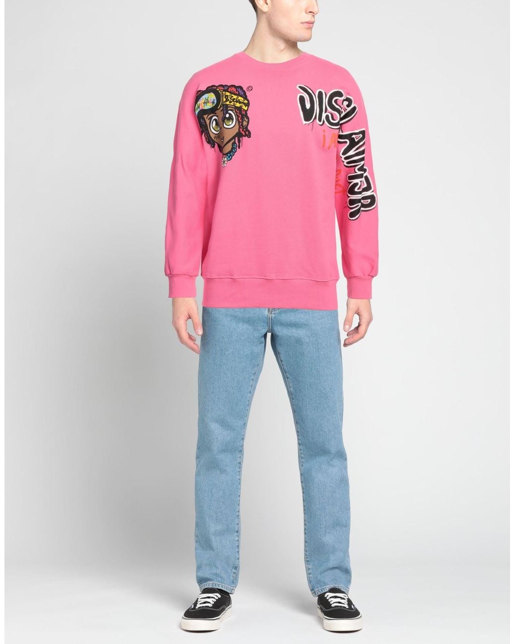 Sudadera DISCLAIMER de hombre de color Pink