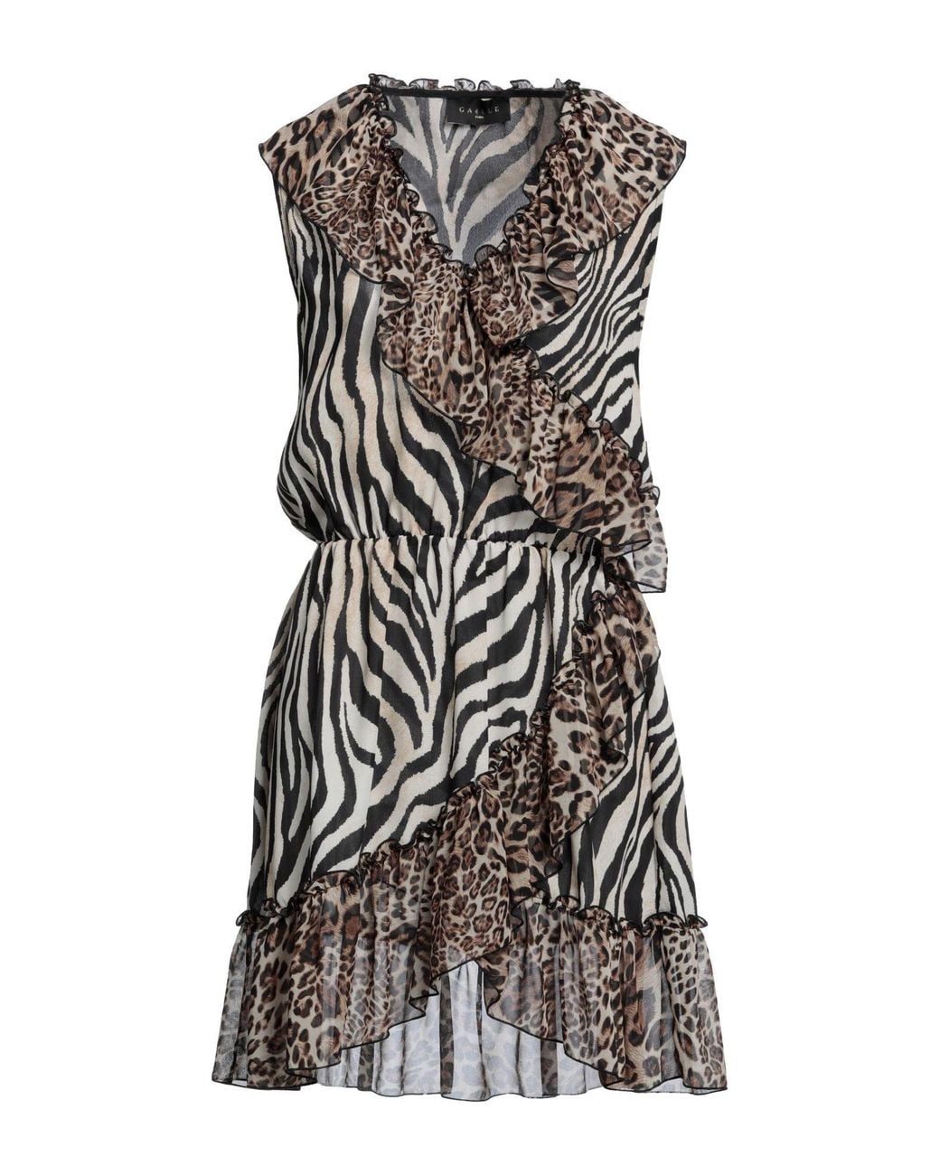 Gaelle Paris Gray Short Dress
