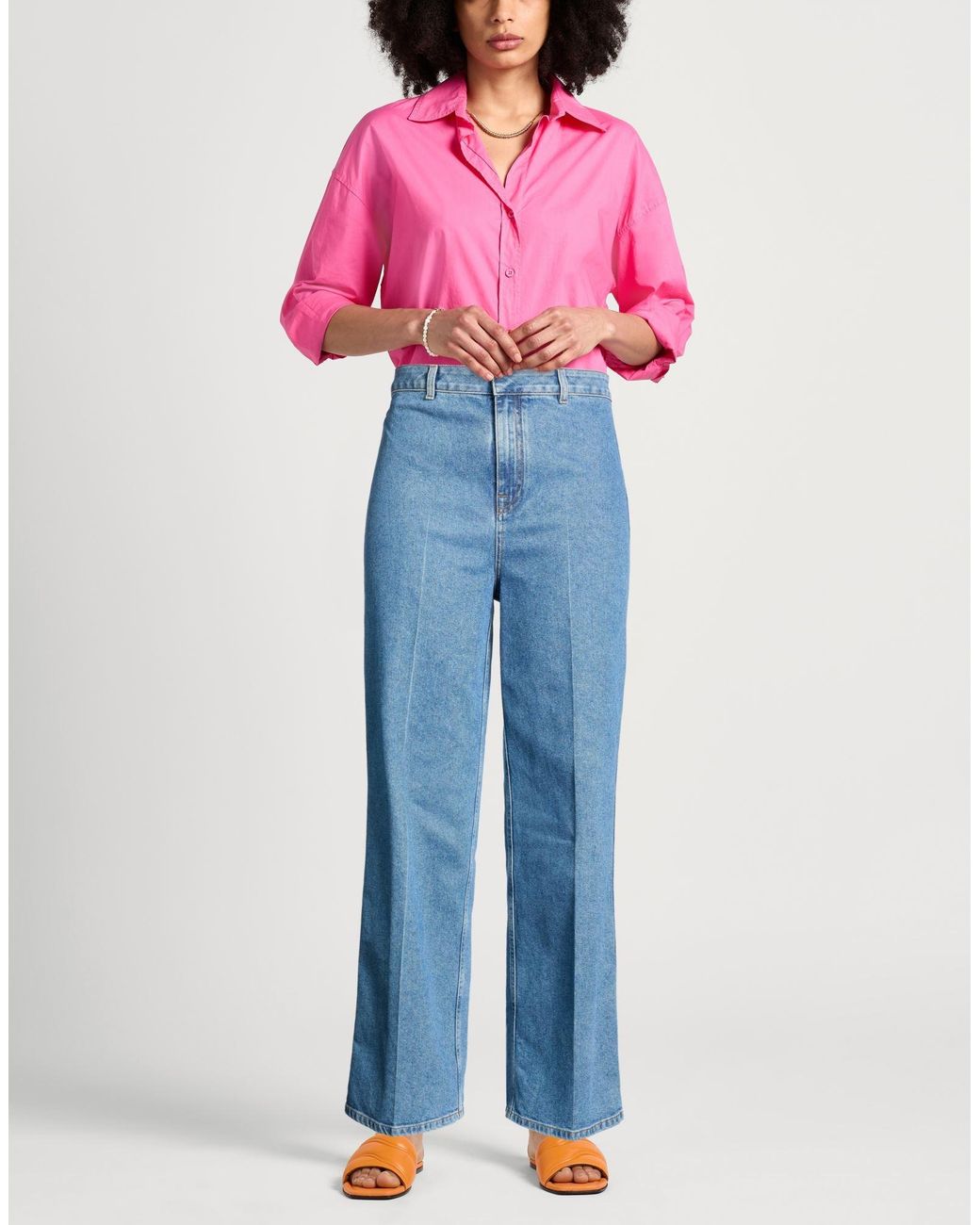 Philosophy Di Lorenzo Serafini Blue Jeans Cotton, Elastane