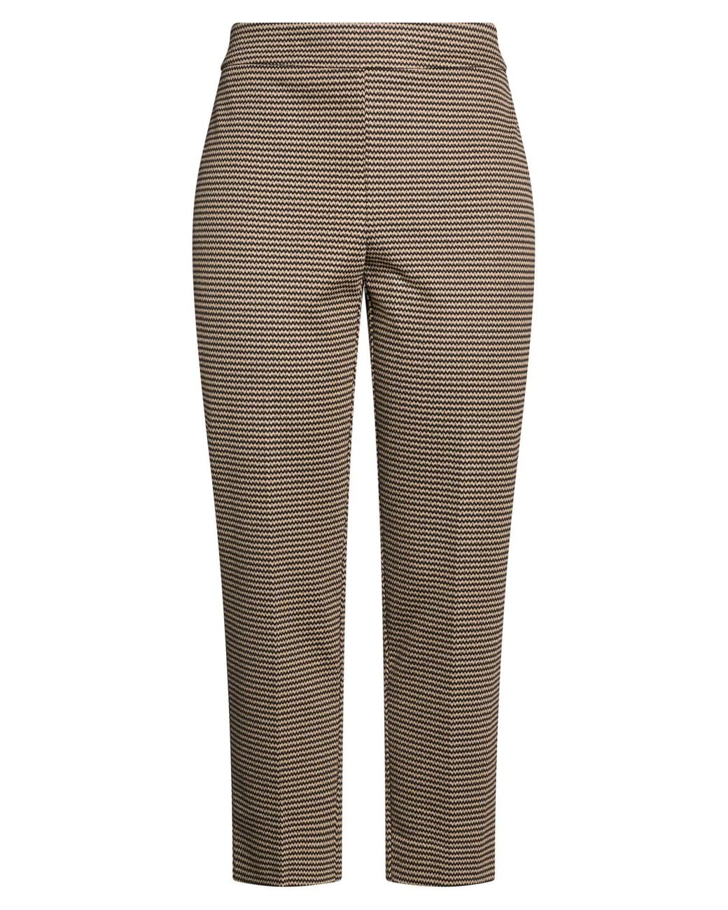 LOLA SANDRO FERRONE Gray Pants Polyester, Viscose, Elastane