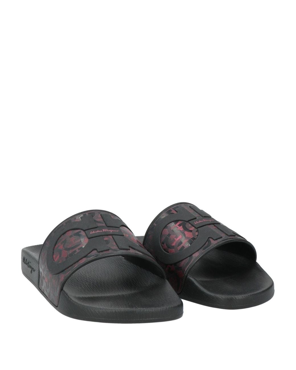 Ferragamo Black Sandals Rubber