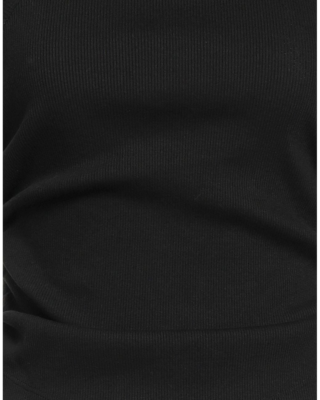 Versace Jeans Couture Black Top Cotton, Elastane
