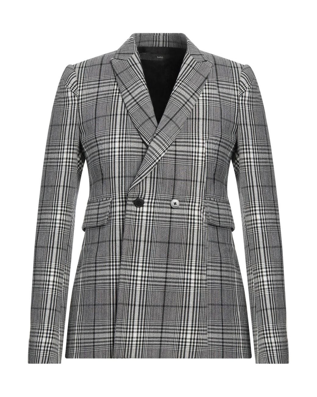 SAPIO Gray Blazer Wool for men
