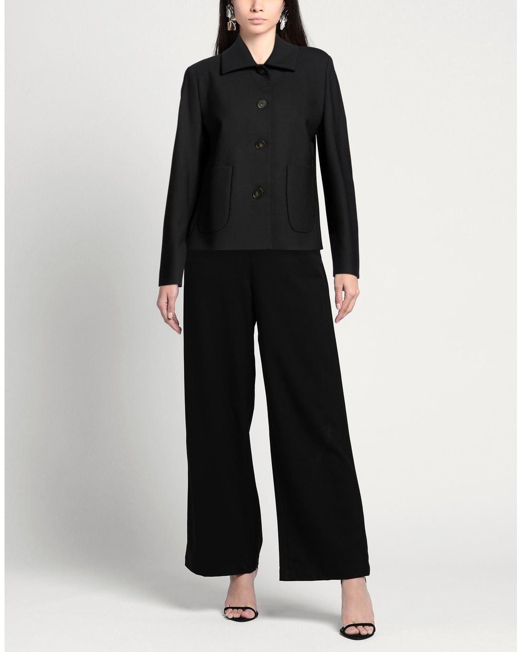 Montedoro Black Jacket Virgin Wool, Elastane