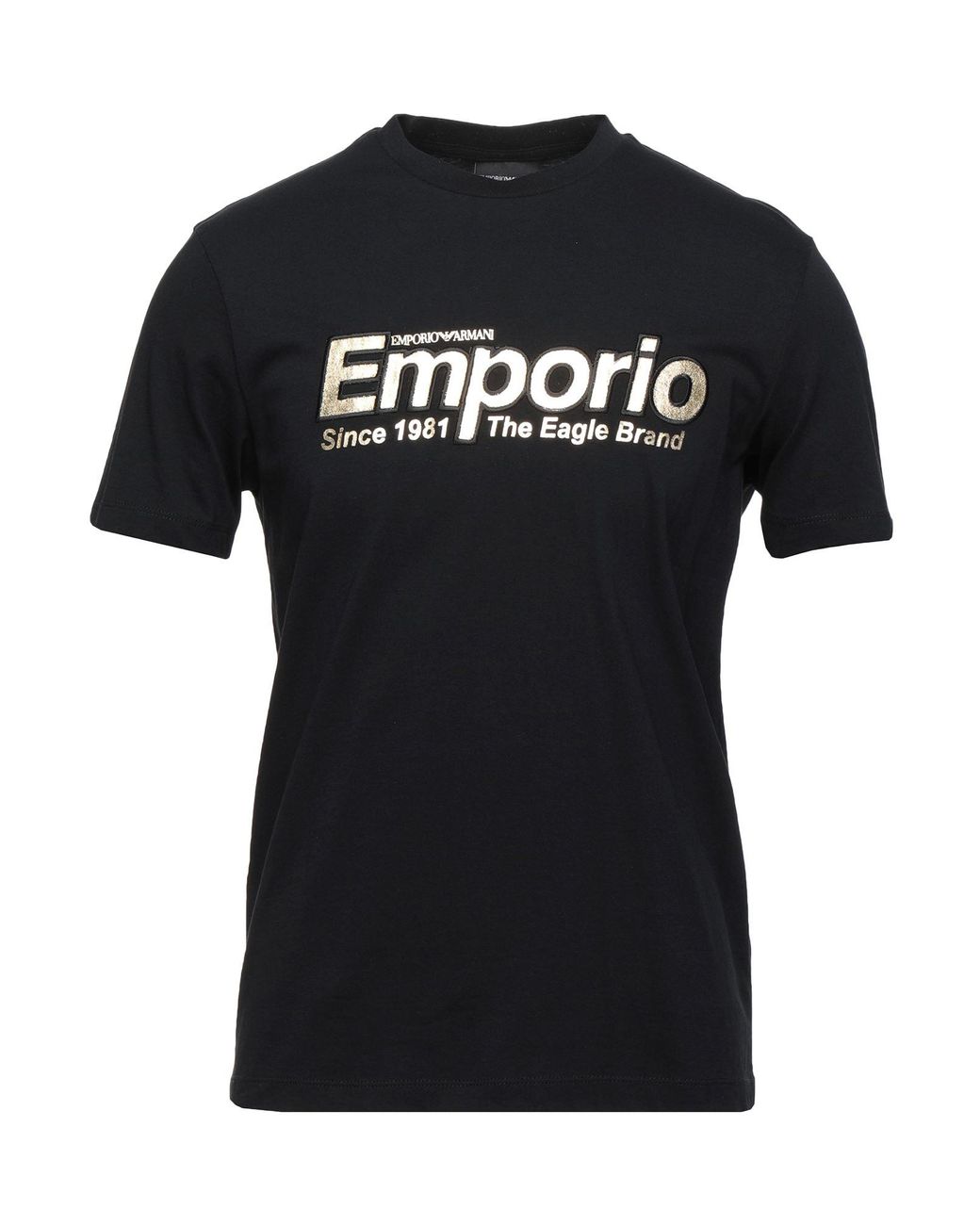 emporio armani black t shirt mens
