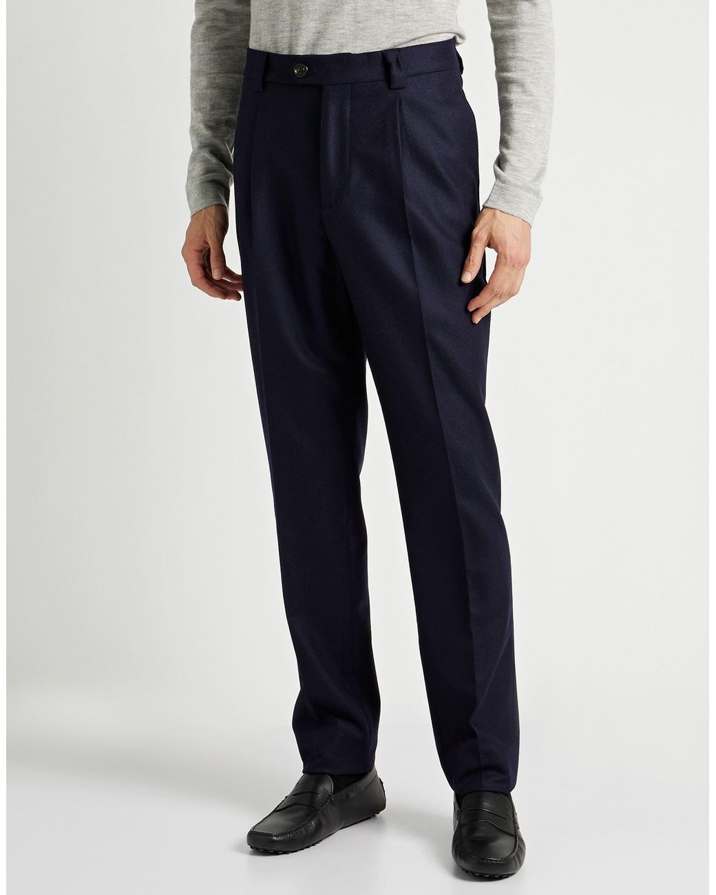 Brunello Cucinelli Blue Pants for men