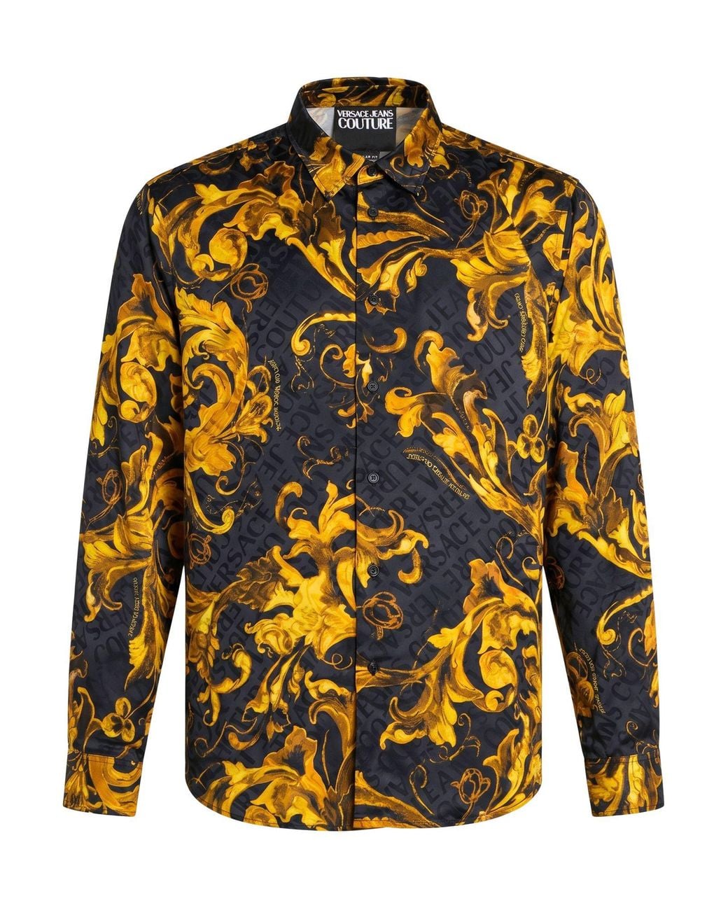 Versace Jeans Couture Yellow Midnight Shirt Viscose for men