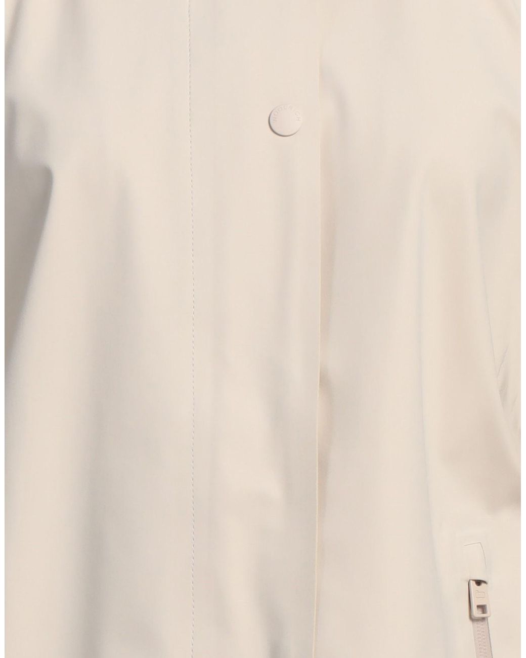Woolrich Natural Overcoat & Trench Coat Polyamide, Elastane
