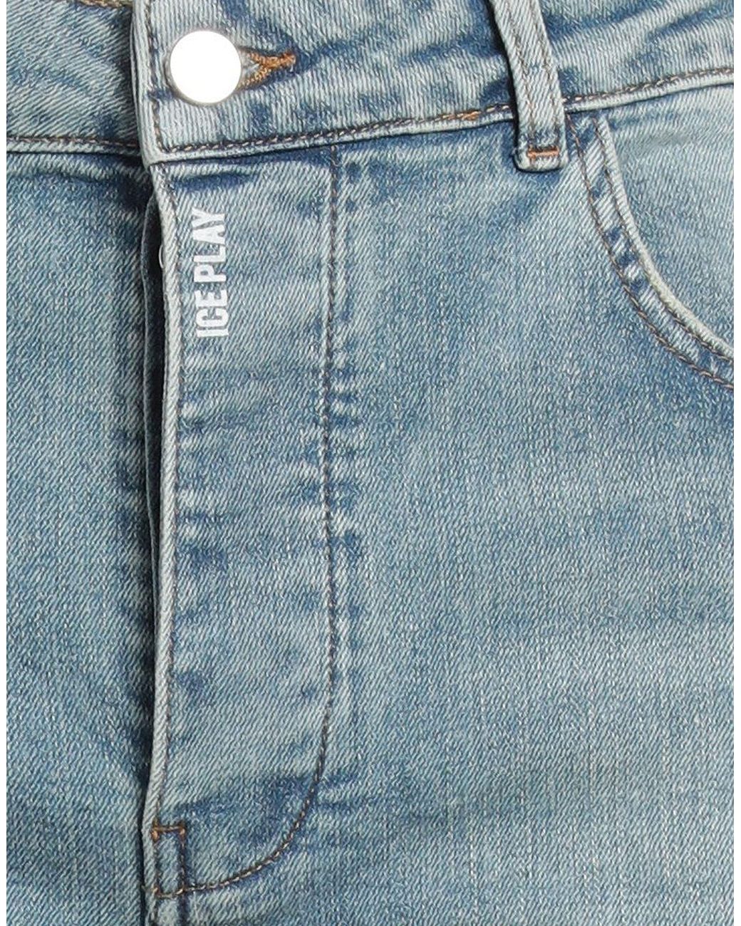 Ice Play Blue Jeans Cotton, Elastane for men