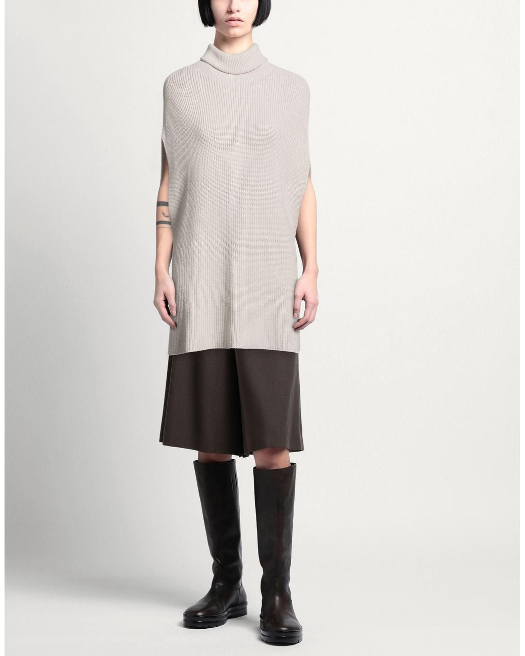 Compagnia Italiana White Light Turtleneck Virgin Wool