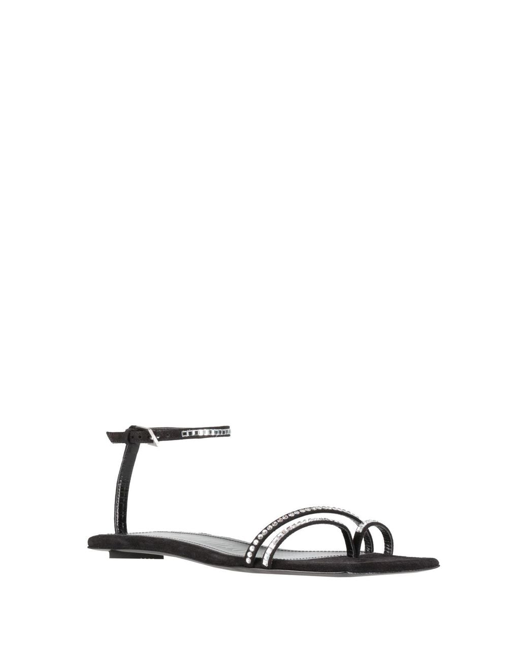 The Attico White Thong Sandal Leather