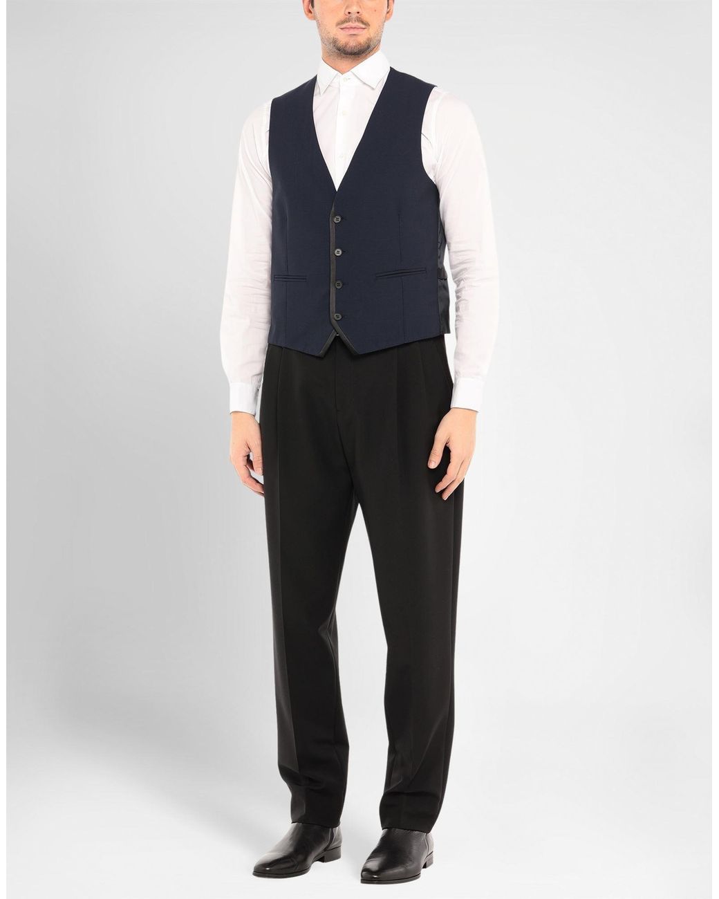 Tonello Blue Tailored Vest for men