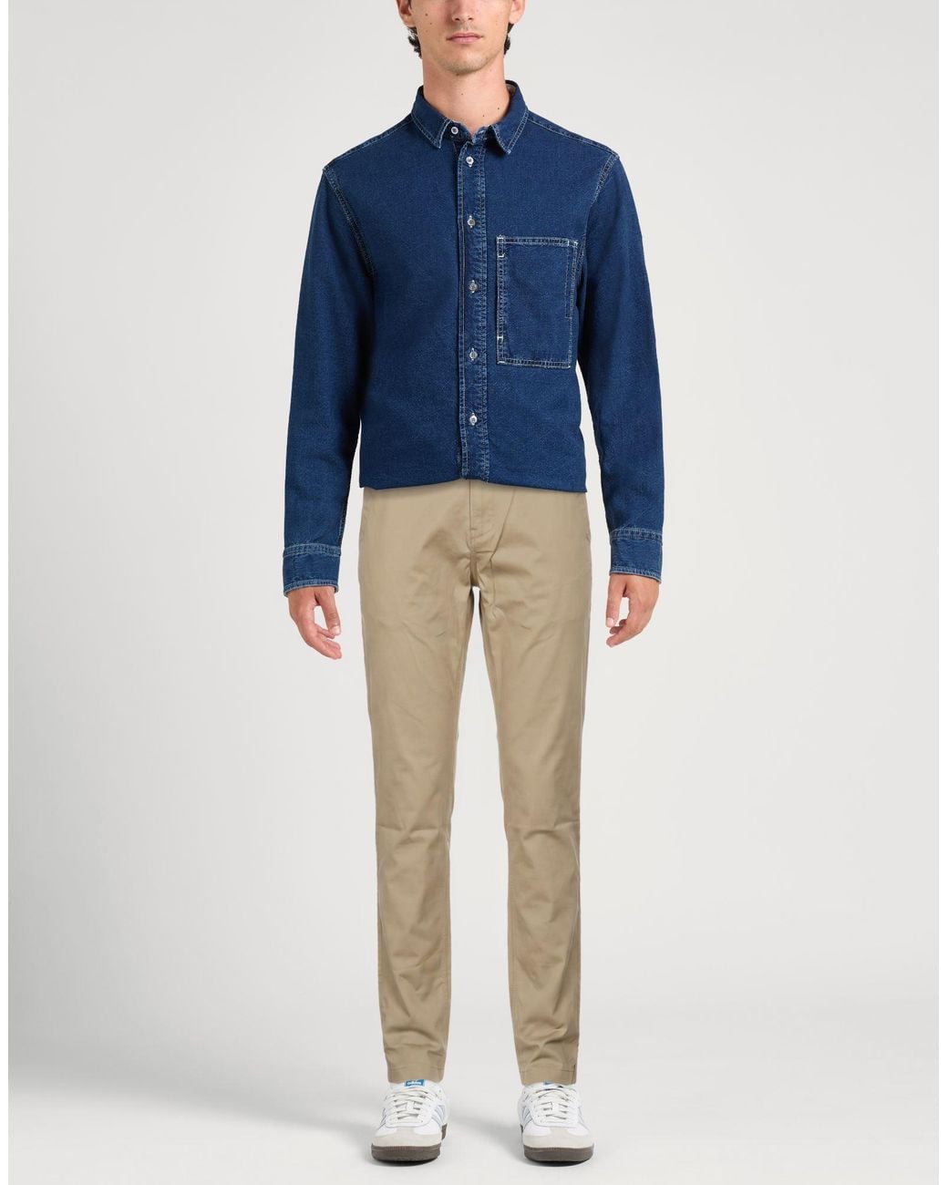 G-Star Natural Khaki Pants Cotton, Elastane for men