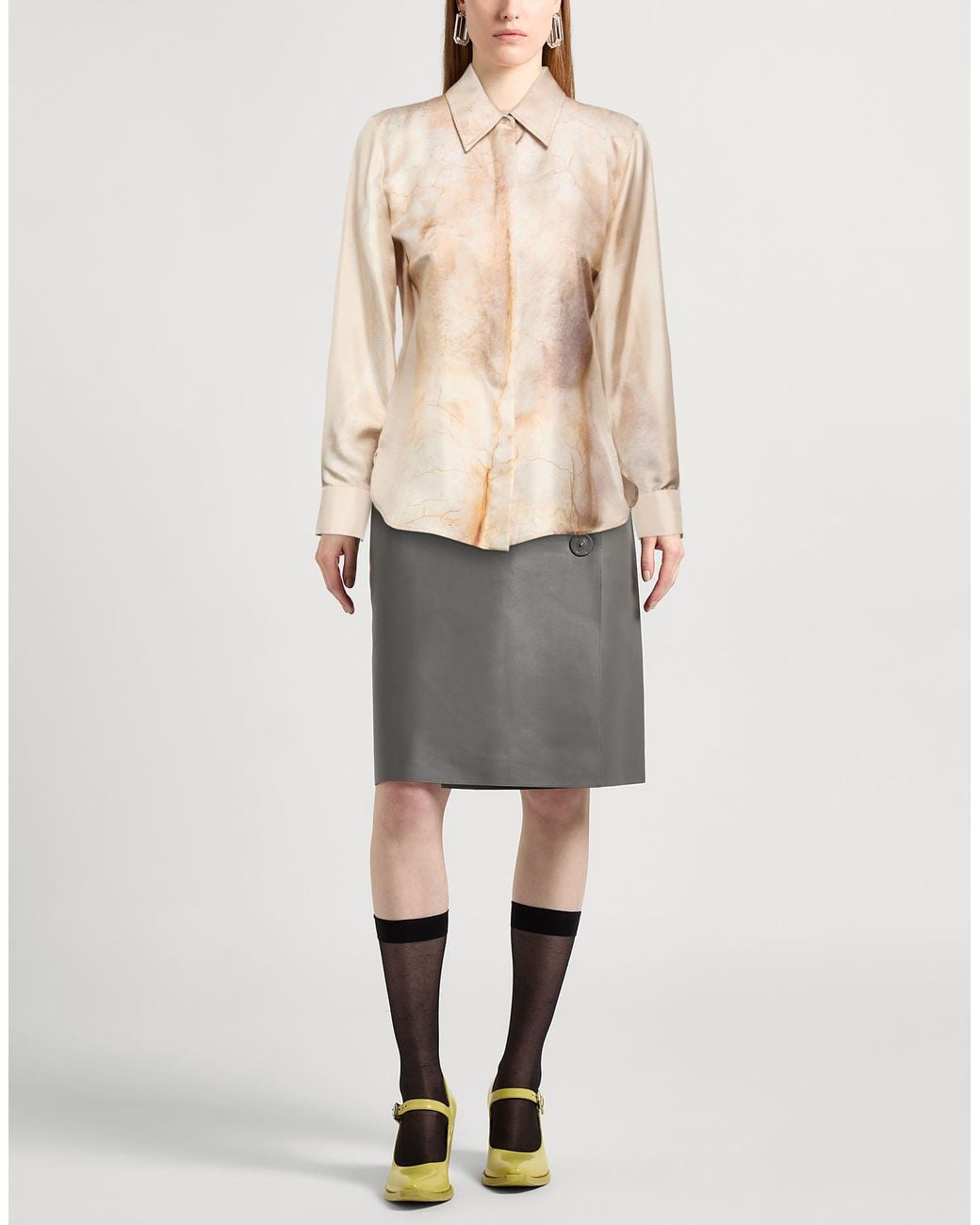 Camisa McQueen de color Natural