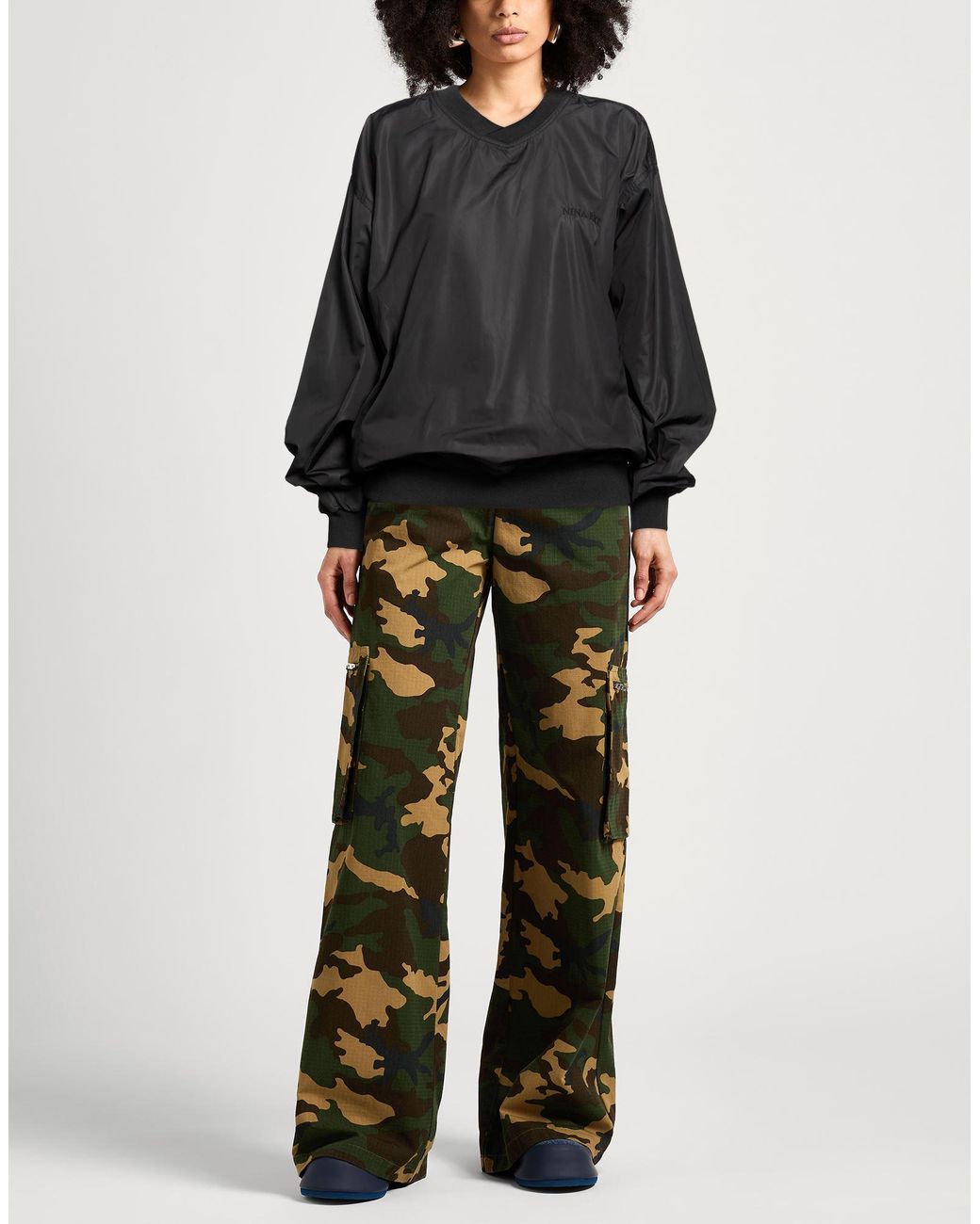 Nina Ricci Black Sweatshirt Polyester, Elastane