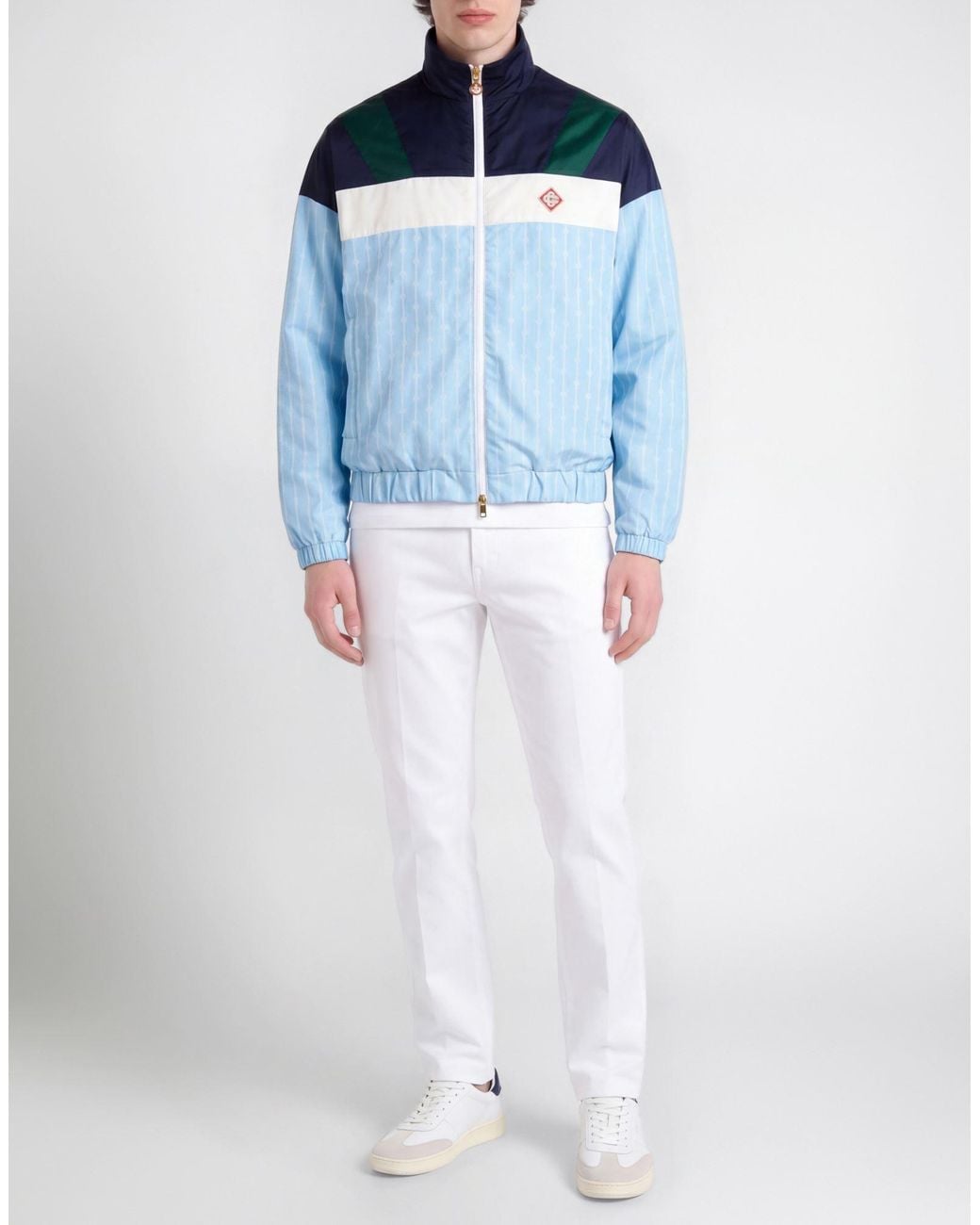 Casablanca Blue Jacket Cotton, Viscose, Polyester for men