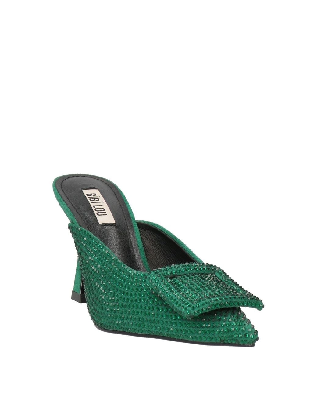 Bibi Lou Green Mules & Clogs