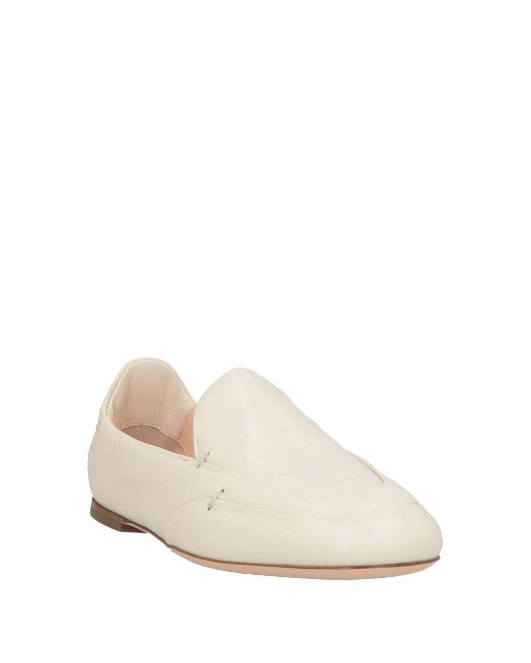 Agl Attilio Giusti Leombruni Natural Ivory Loafers Leather