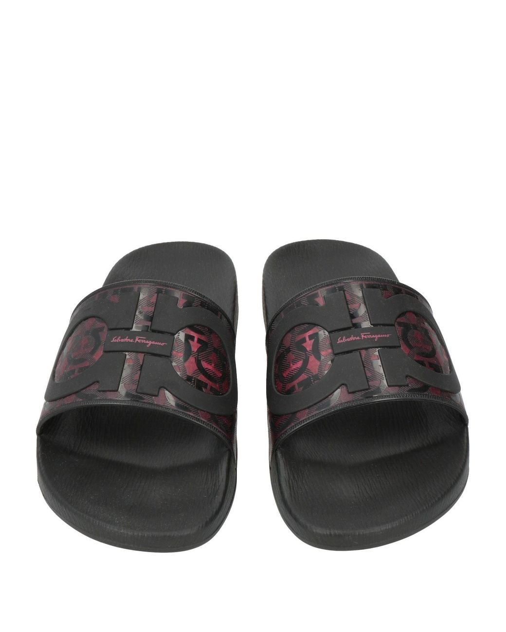 Ferragamo Black Sandals Rubber
