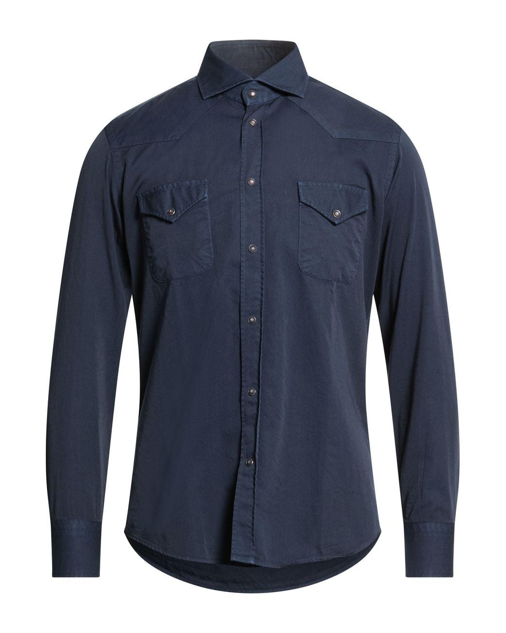 BASTONCINO Blue Shirt Cotton for men