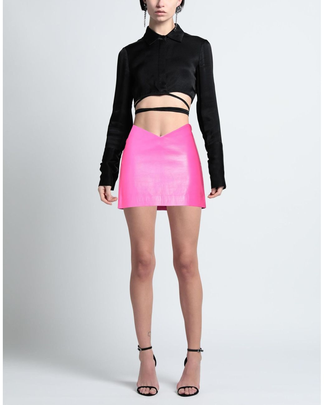 The Attico Pink Mini Skirt