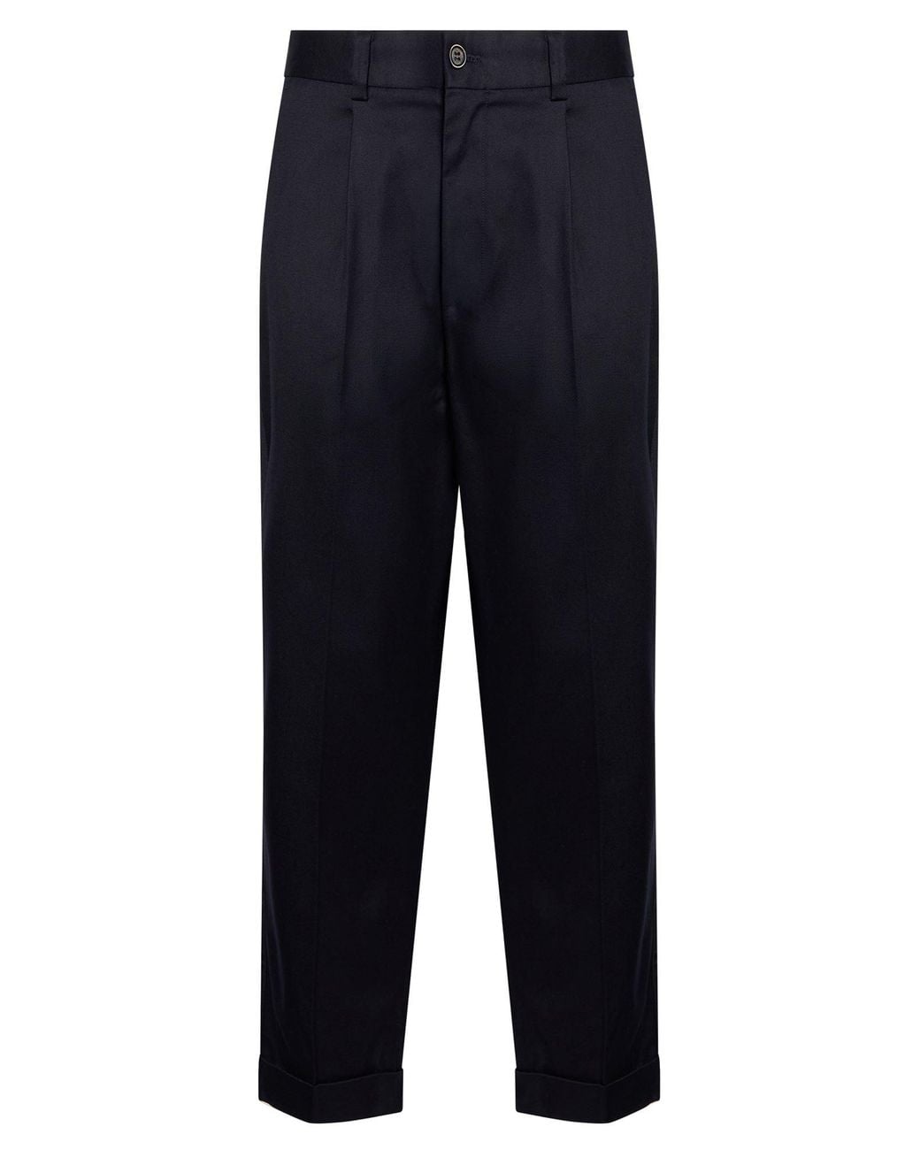 Paolo Pecora Blue Midnight Pants Lyocell, Cotton, Elastane for men