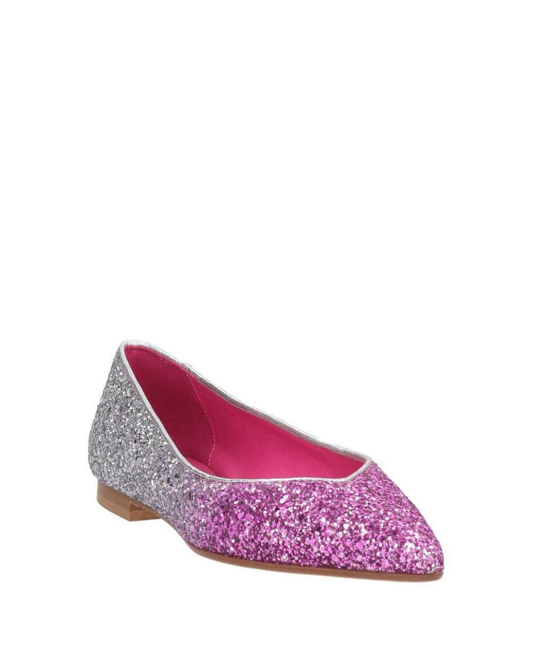 PROSPERINE® Pink Fuchsia Ballet Flats Leather