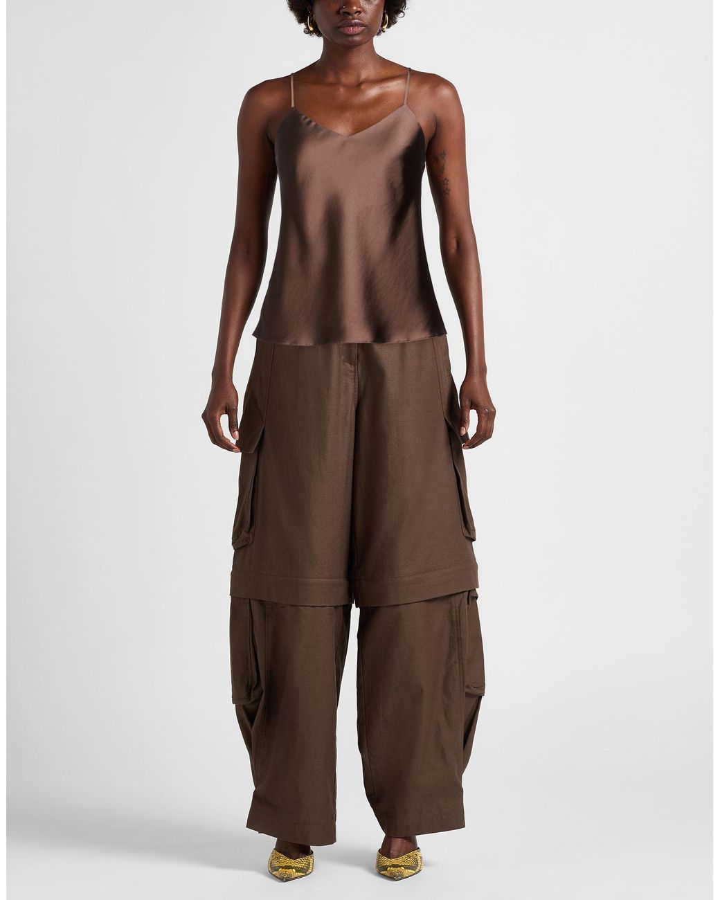 Patrizia Pepe Brown Top Polyester