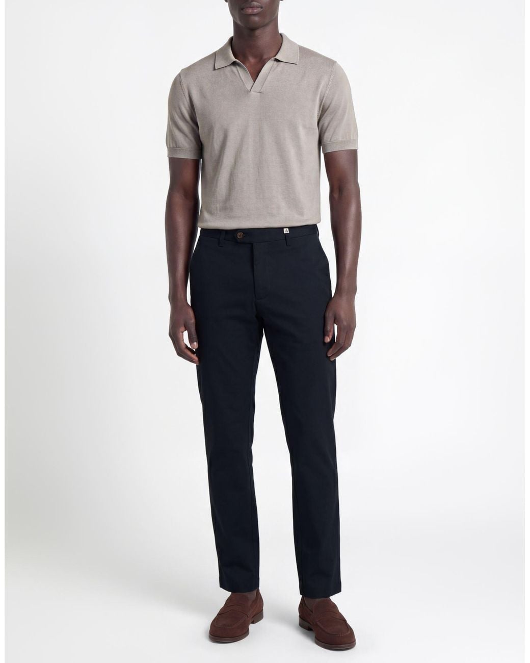 Myths Blue Midnight Pants Cotton, Nylon, Elastane for men