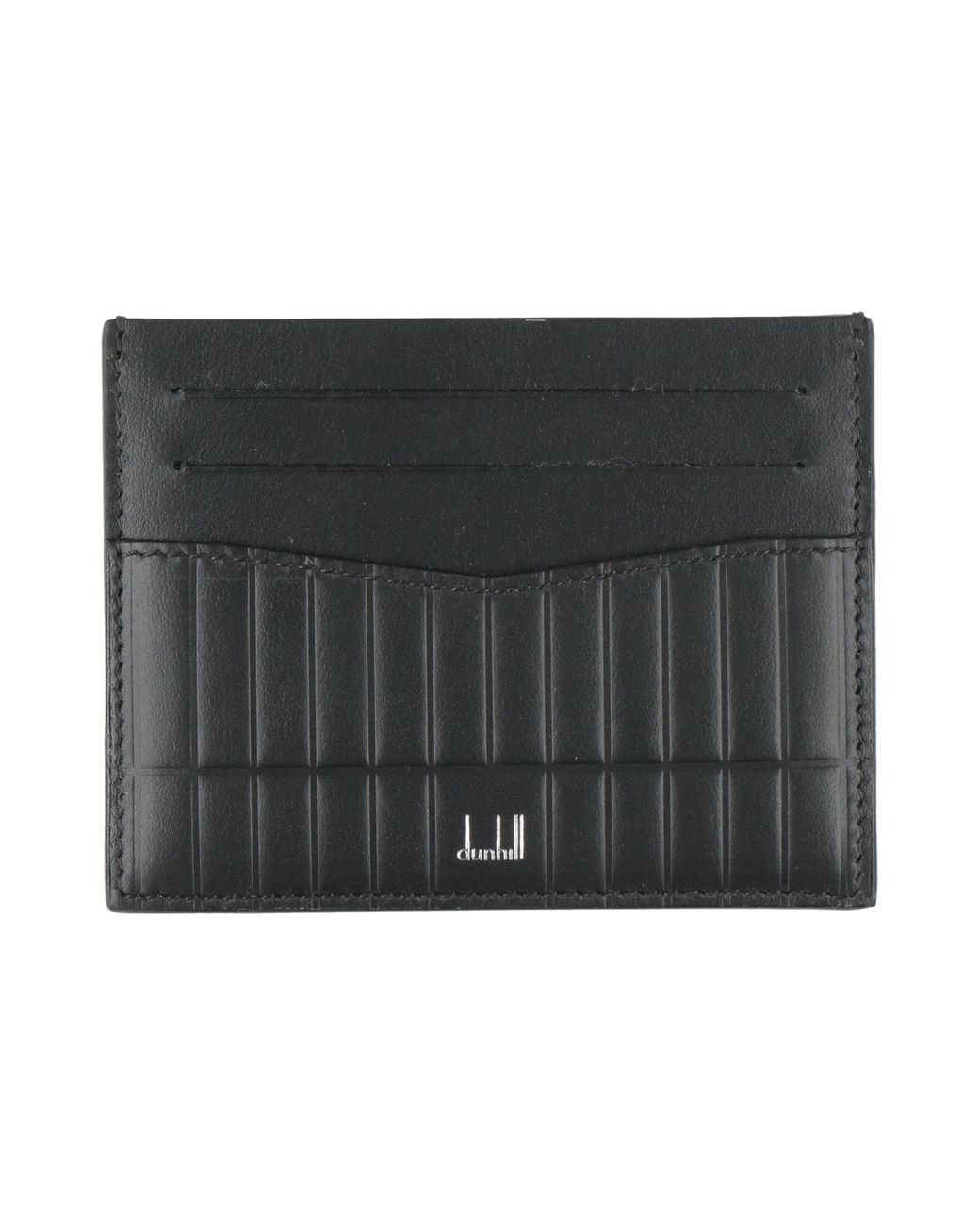 Dunhill Black Cardholder Leather for men