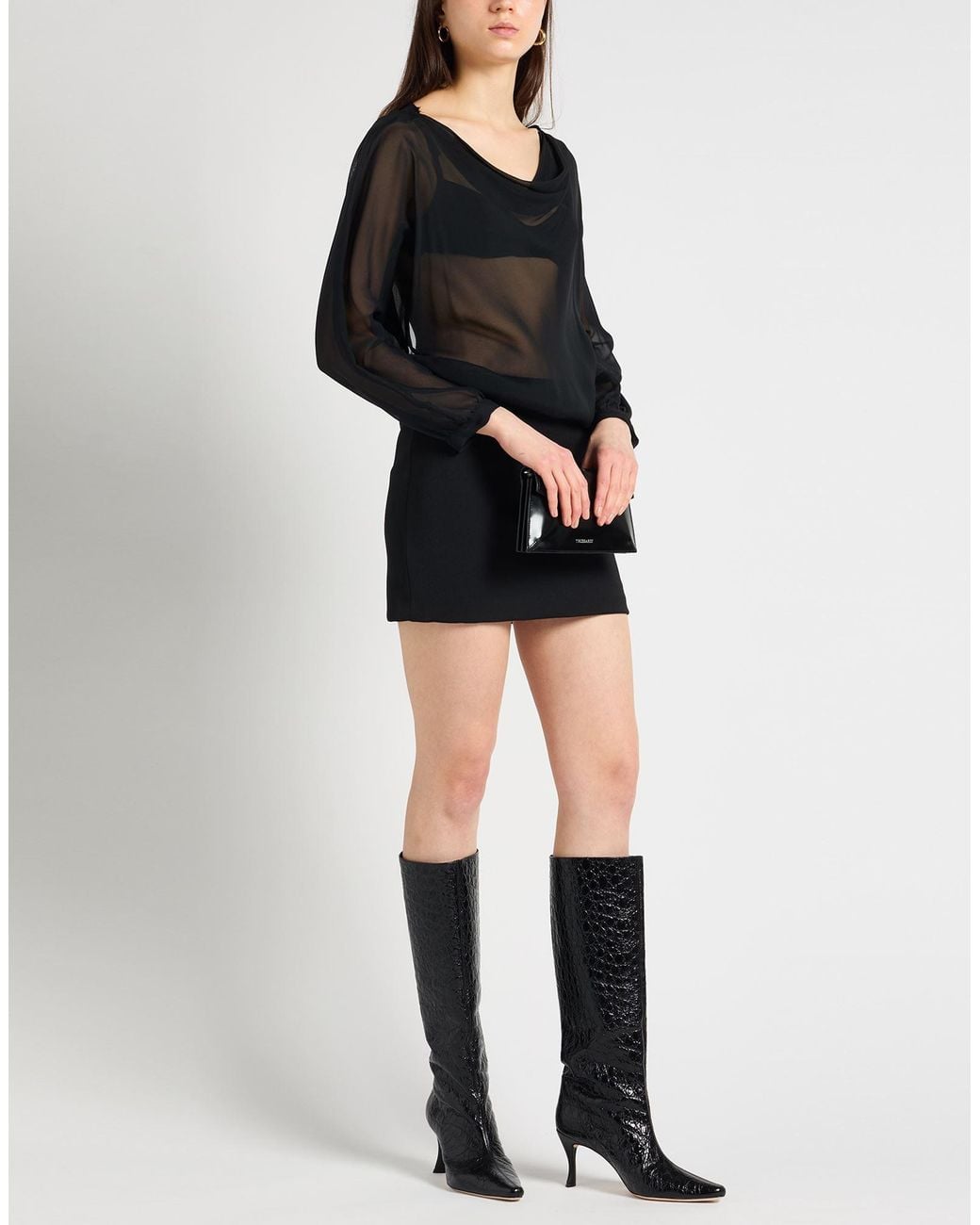Semicouture Black Mini Dress