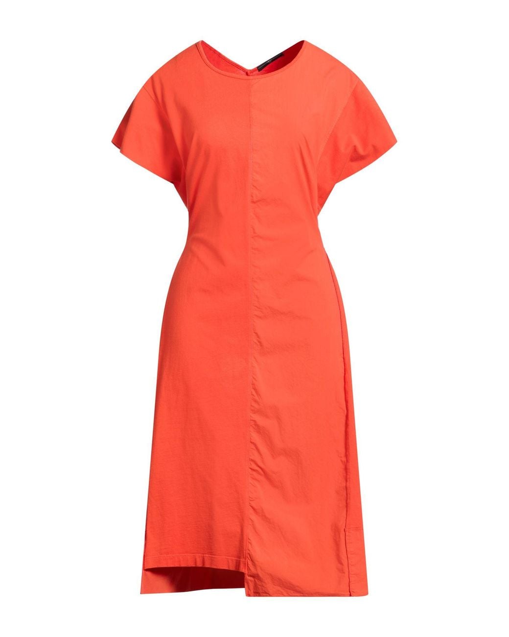 High Red Midi Dress
