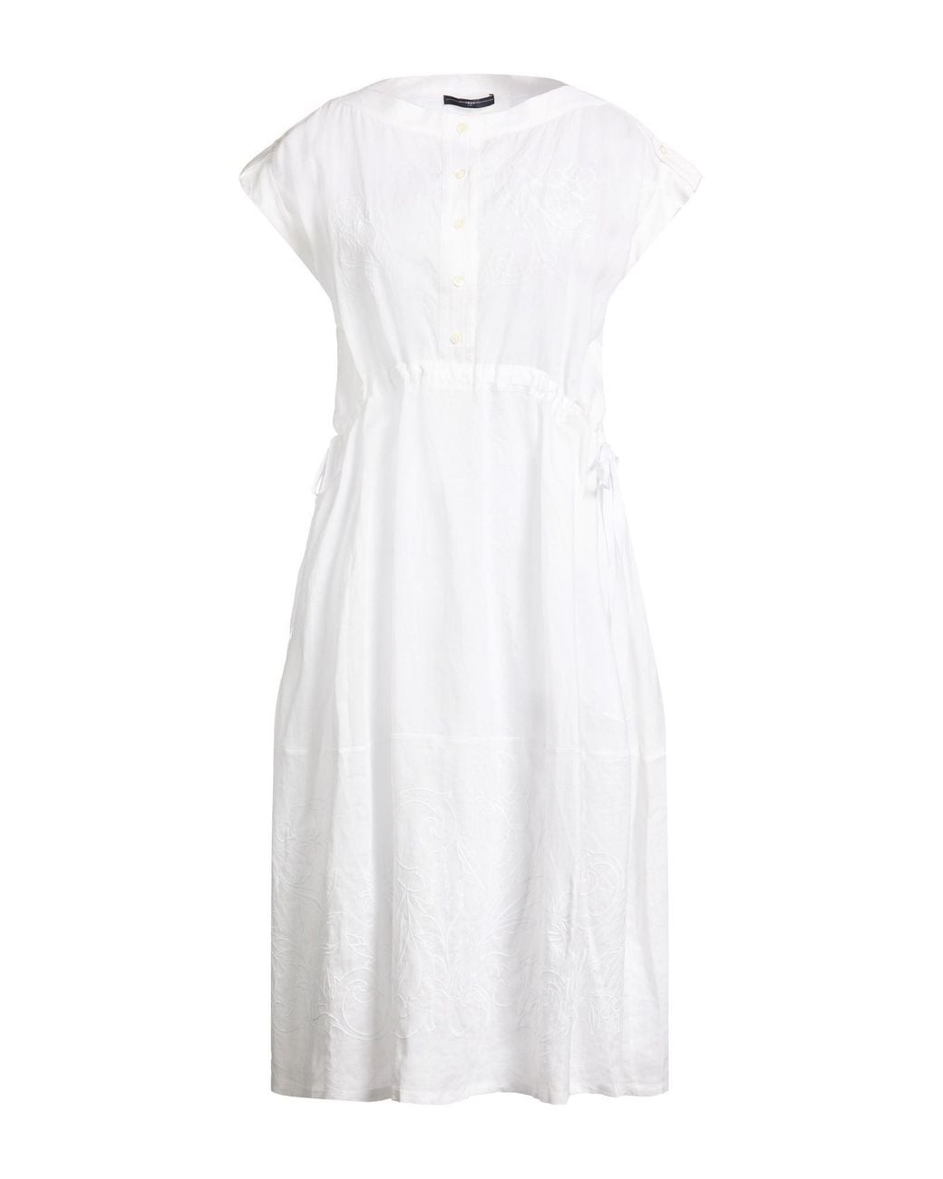 High White Midi Dress