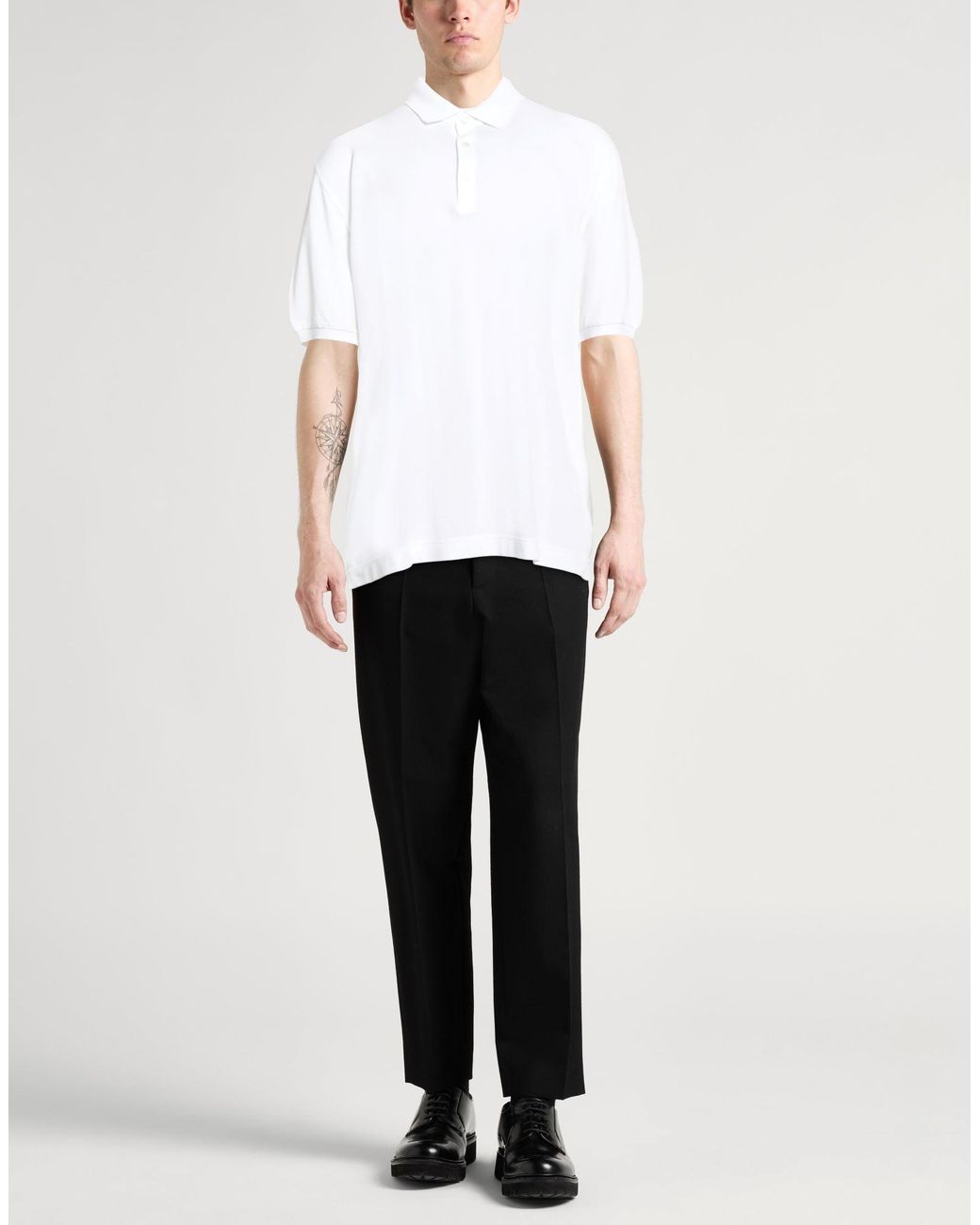 Fedeli White Polo Shirts for men