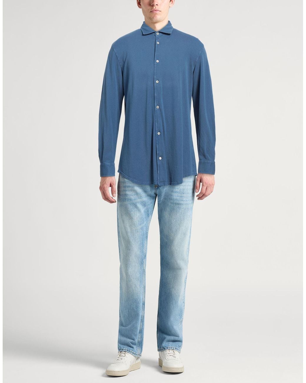 Fedeli Blue Shirt for men