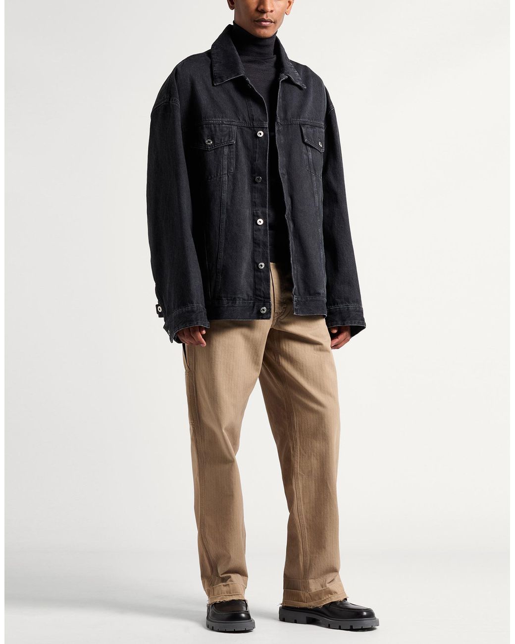 Off-White c/o Virgil Abloh Black Denim Outerwear Cotton for men