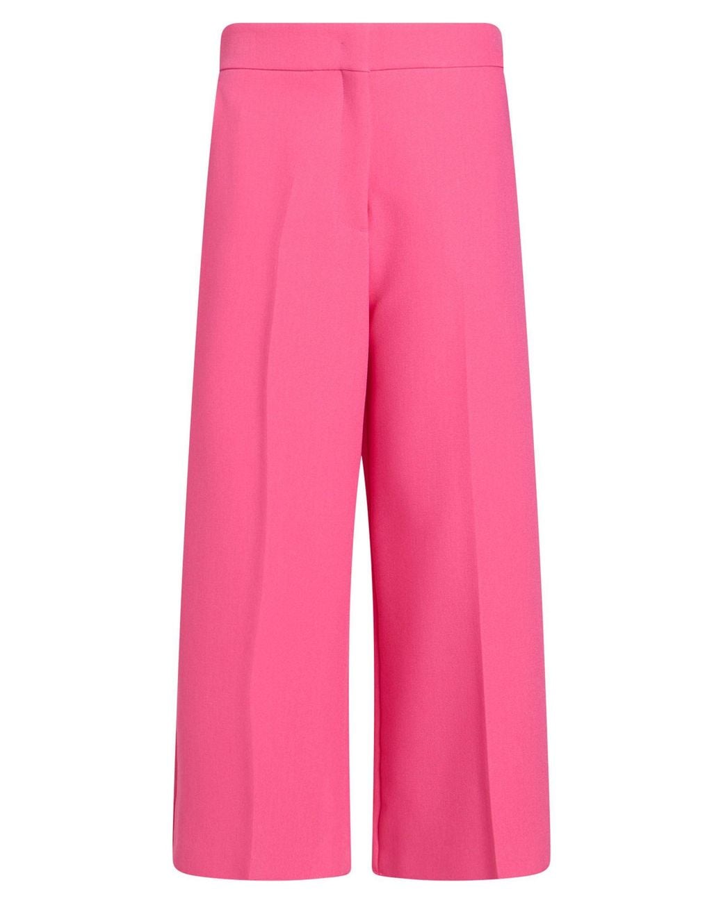 MSGM Pink Fuchsia Pants Polyester, Viscose, Elastane
