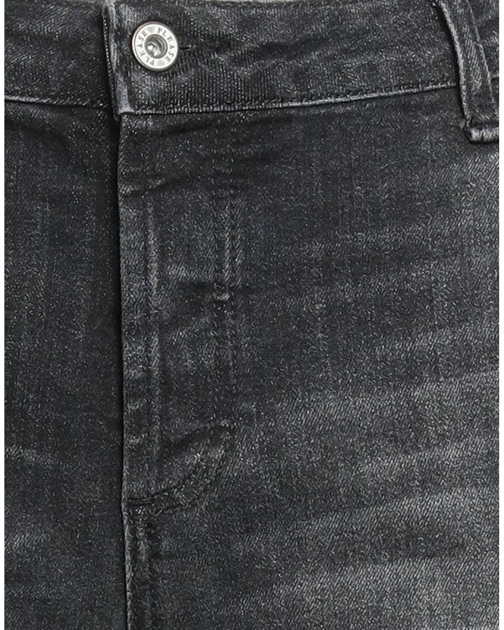 Please Gray Jeans Cotton, Elastane