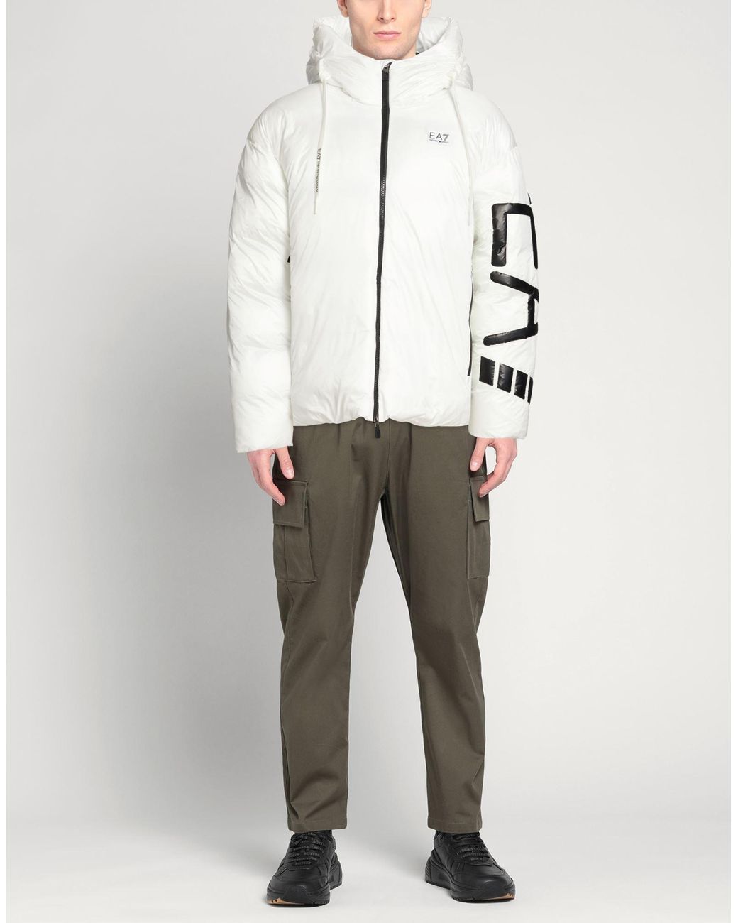 EA7 White Puffers for men