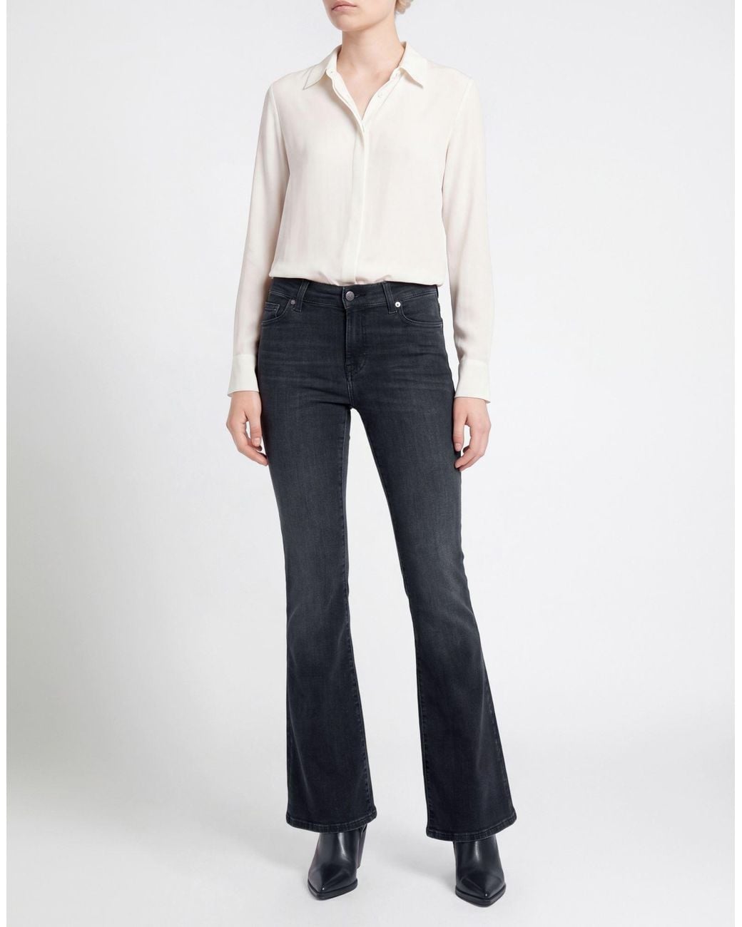 7 For All Mankind Blue Jeans Cotton, Elastane