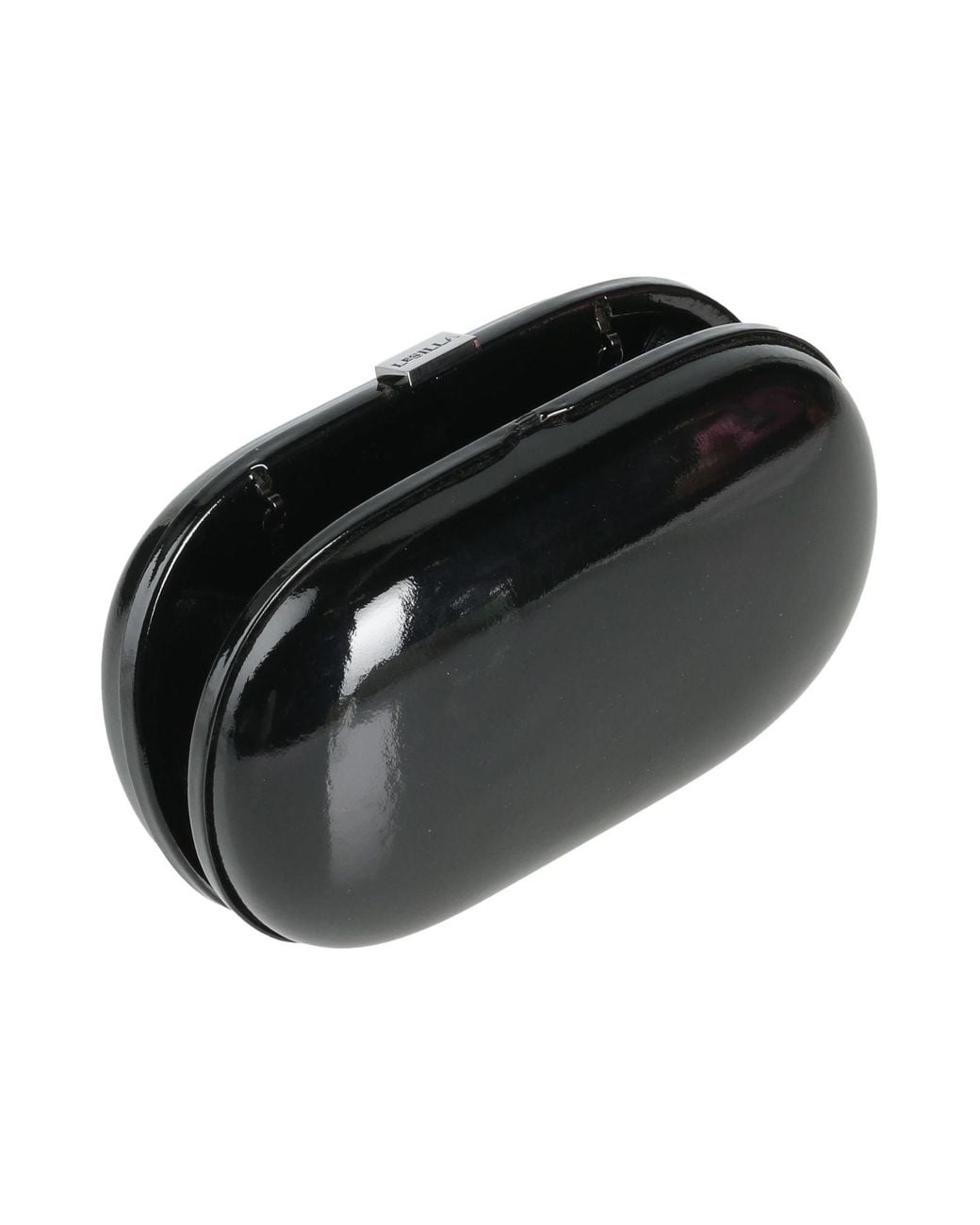 Le Silla Black Clutch Leather