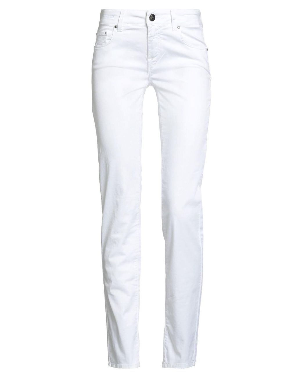 Jacob Cohen White Pants Cotton, Elastane