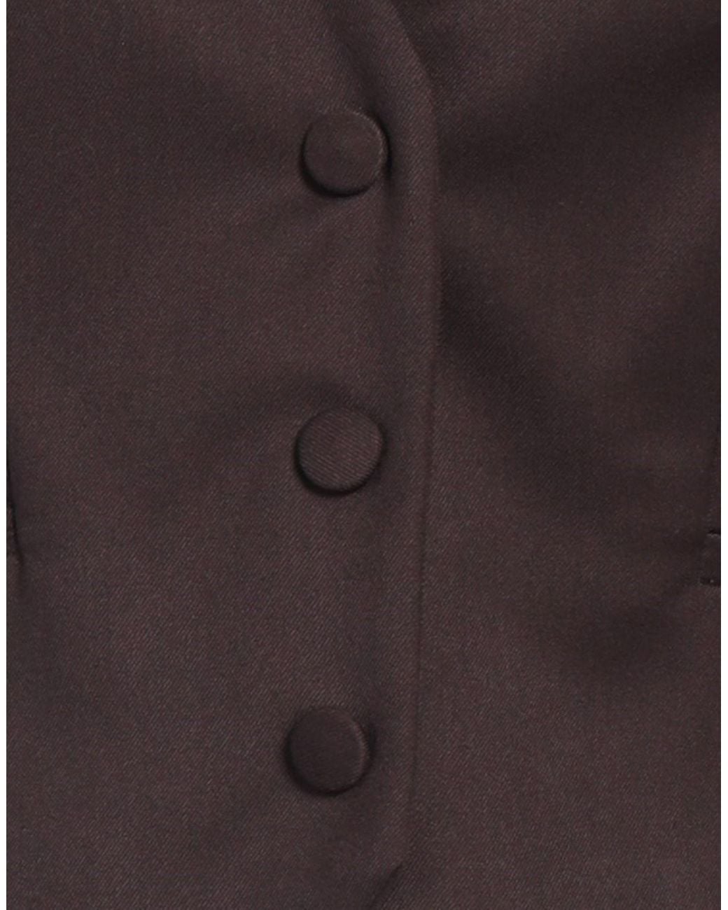 Jijil Black Dark Tailored Vest Polyester, Viscose, Elastane